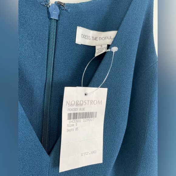 Dress the Population Dress Small Spaghetti Strap Floor-length V-Neck Front Slit - Picture 4 of 7